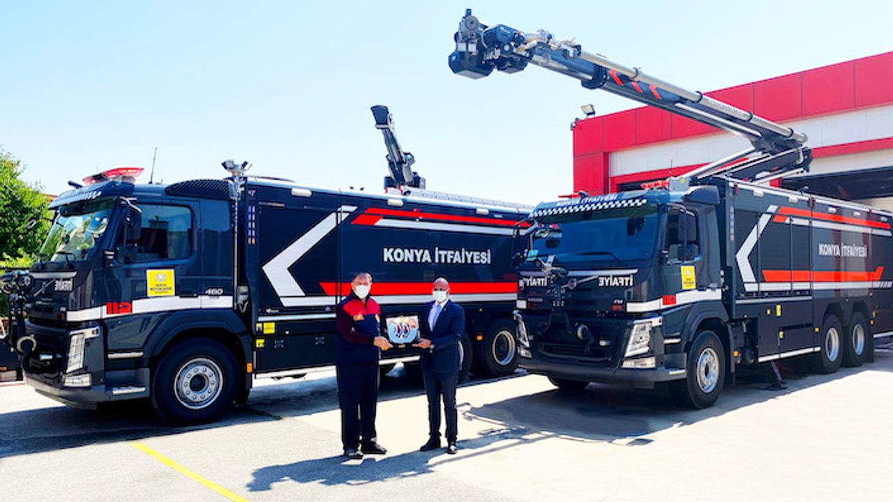 Volvo Trucks’tan Konya Büyükşehir Belediyesi İtfaiye Daire Başkanlığı’na teslimat