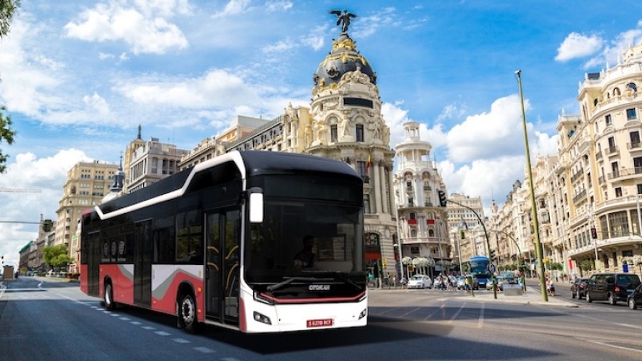 Otokar’ın elektrikli otobüsü Avrupa turuna çıktı
