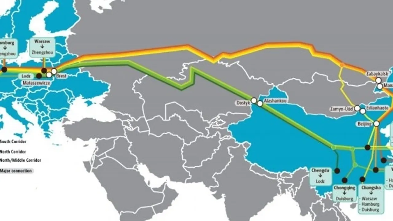 Çin ve Avrupa arasında 8 ayda 10 bin tren seferi yapıldı