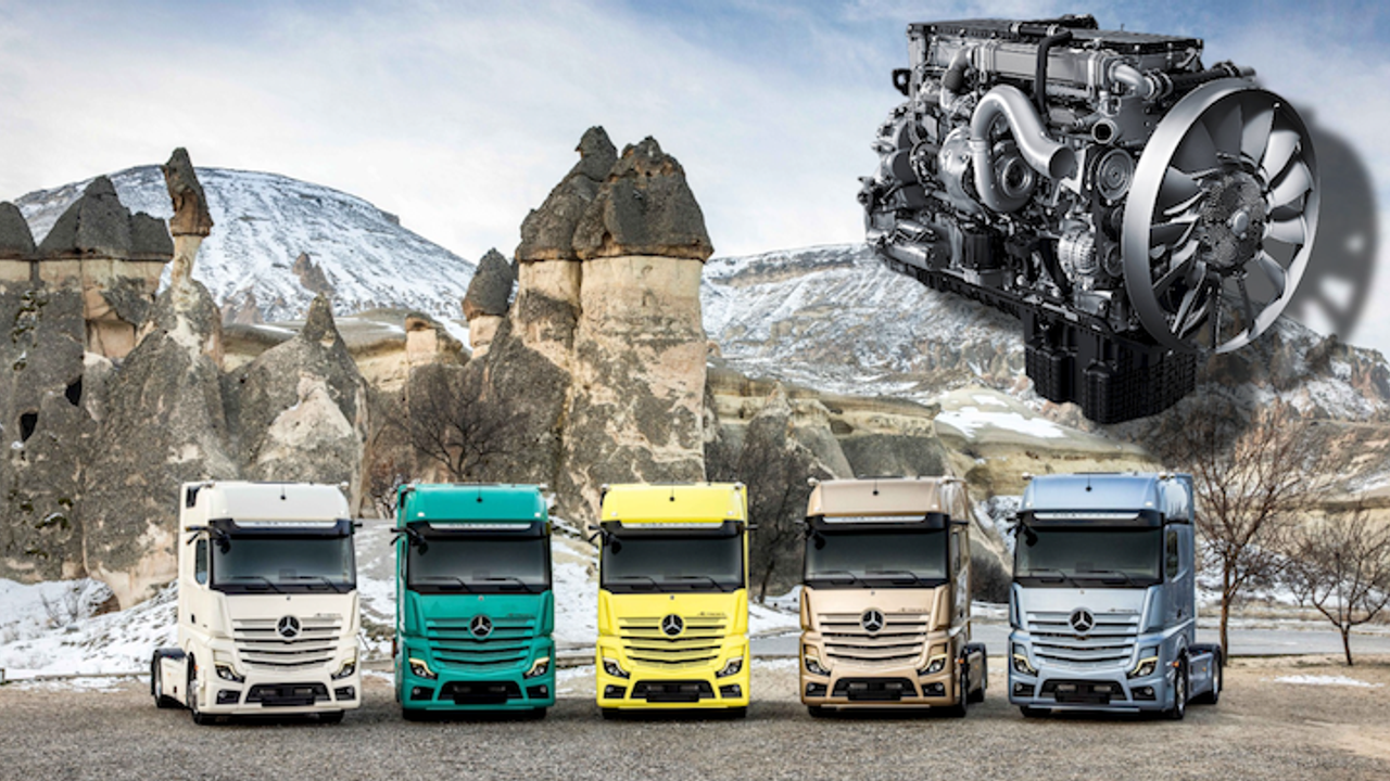 Yenilenen OM 471 motoru ile Mercedes kamyonlar çok daha verimli