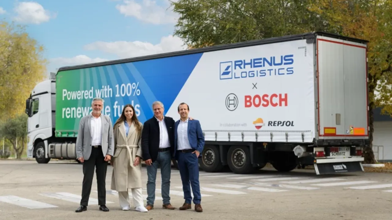Rhenus ve Bosch Grubu alternatif yakıtlı çekiciyi test ediyor