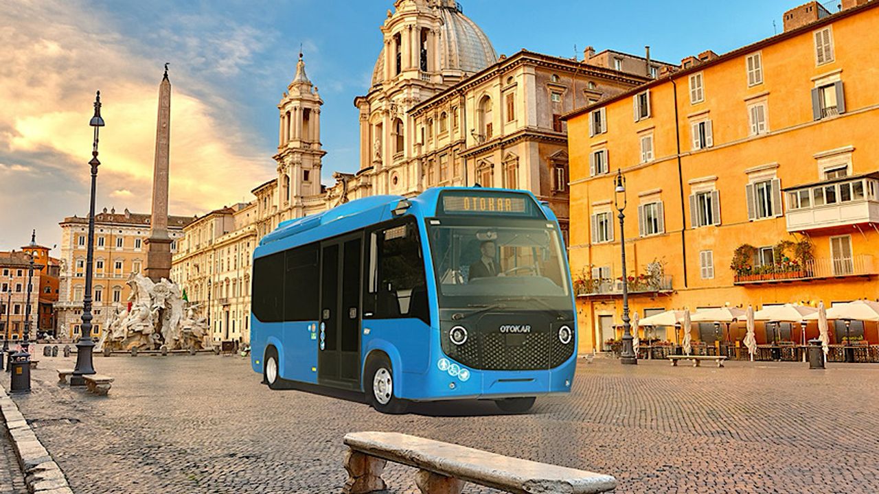 Elektrikli Otokar otobüsler İtalya yollarına çıkıyor