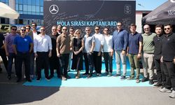 Mercedes Sağlık Tır'ı otobüs kaptanlarıyla buluştu
