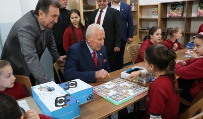 Yalçın Şentürk mezun olduğu okula “Robotik Kodlama Sınıfı” kurdu
