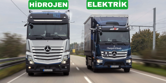 Daimler Trucks hem elektrikli hem hidrojenli kamyonlar için yatırım yapıyor