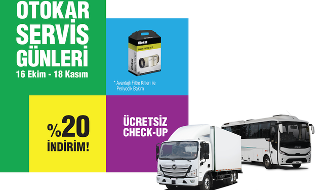 Otokar "Servis Günleri" Kampanyası 16 Ekim'de başlıyor