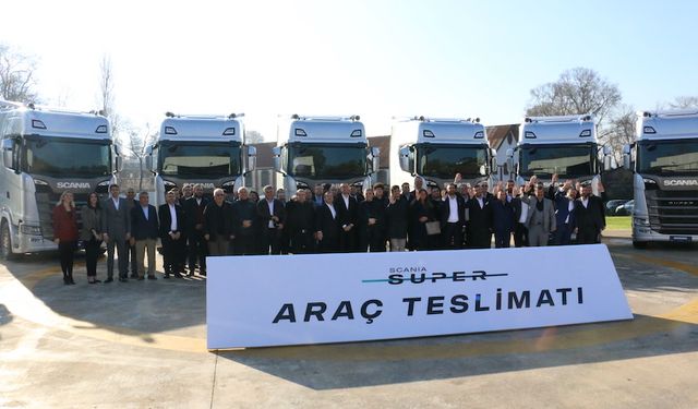 Scania 19 firmaya 20 adet Super çekicisini teslim etti