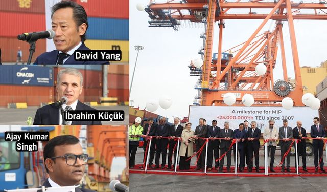 Mersin Limanı'nda 25 milyon konteyner elleçlendi