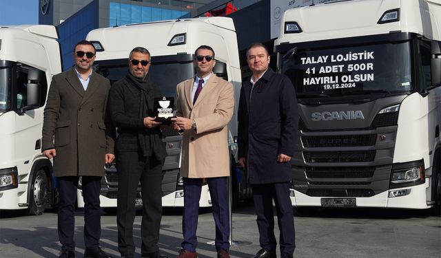 Scania’dan Talay Logistics’e  41 çekici