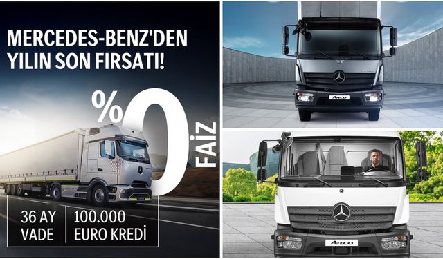 Mercedes'ten Actros, Arocs ve Atego için kampanya