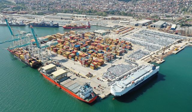 Kocaeli limanlarında 45 milyar 111 milyon dolarlık ihracat gerçekleşti