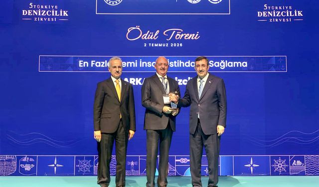 Arkas, “En Fazla Gemi İnsanı İstihdamı Sağlama” ödülünü aldı