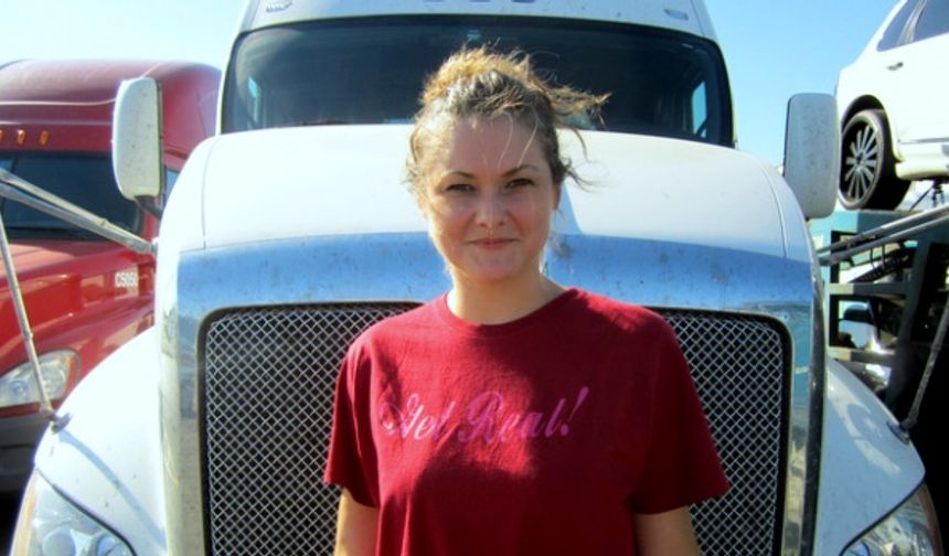 Kadın kamyon şoförleri erkeklere taş çıkartıyor
