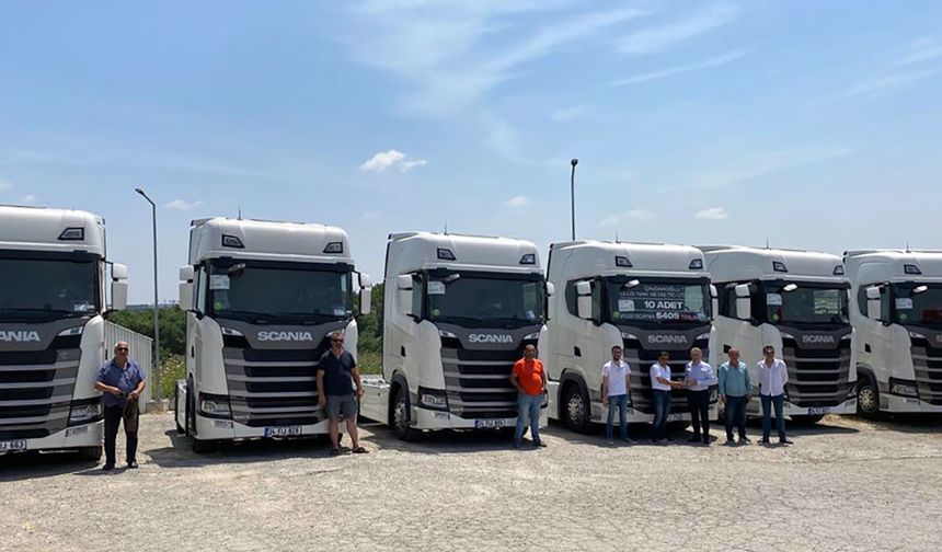 Çavdaroğlu Nakliyat 10 adet Scania 540S çekici aldı