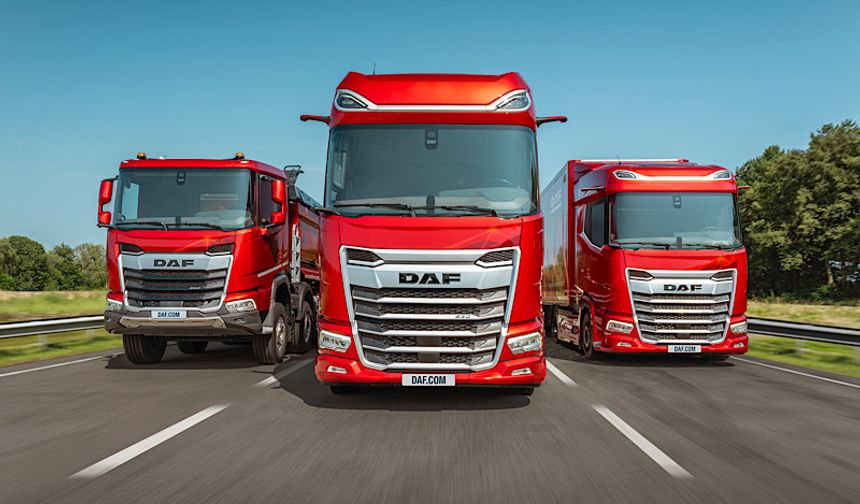 Kırmızı DAF Trucks’lar çok iddialı geliyor