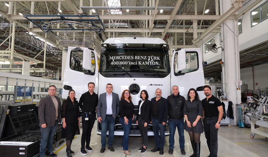 Aksaray'da 400 bininci kamyon gururu