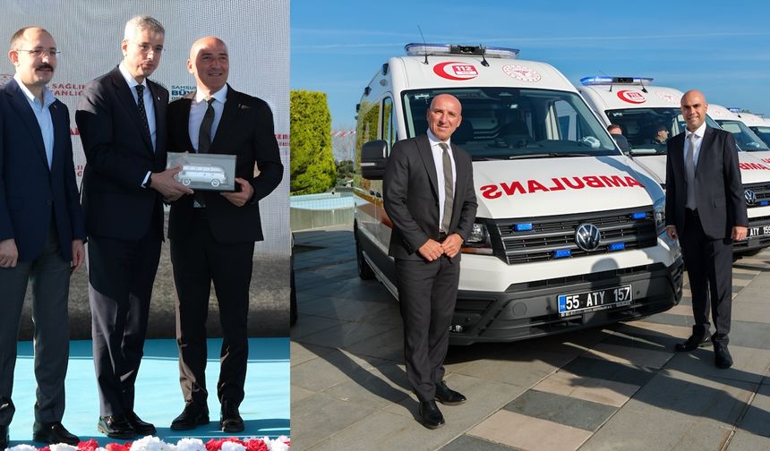 Samsun'a 105 adet Volkswagen Crafter ambulans