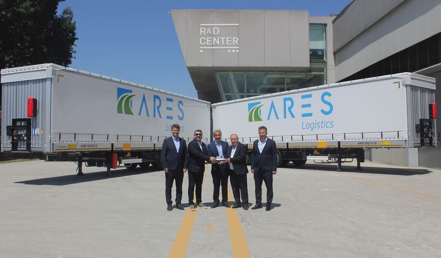 Tırsan'dan Ares Lojistik’e 185 adet tren yüklemeli treyler