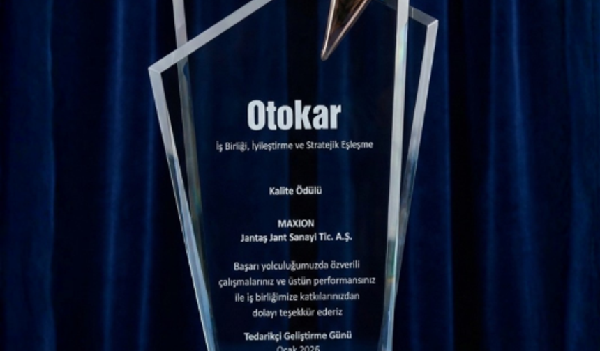 Maxion Jantaş’a Otokar’ın  “Tedarikçi Geliştirme Günü”nde Ödül