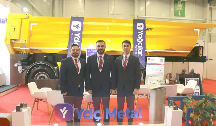 YDÇ Metal Maden Fuarı'nda havuzlu damperi sergiledi