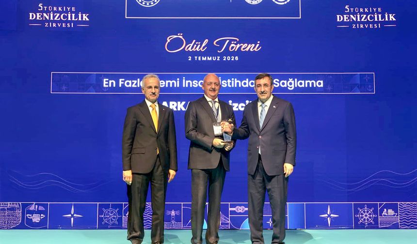 Arkas, “En Fazla Gemi İnsanı İstihdamı Sağlama” ödülünü aldı