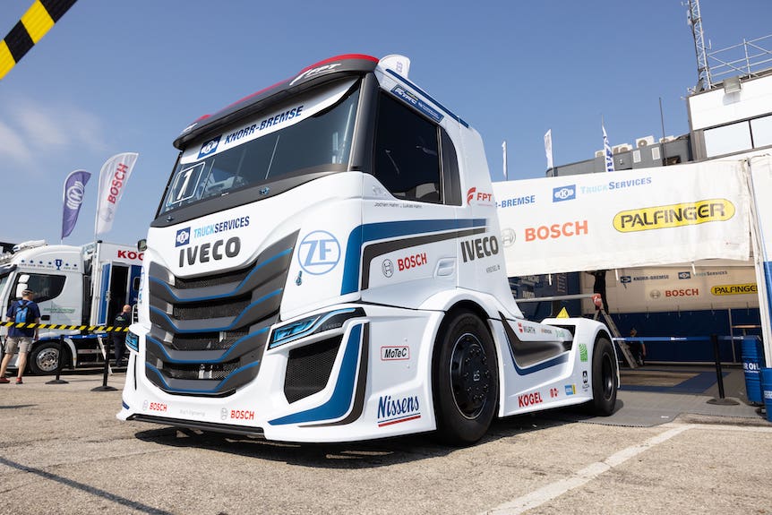 IVECO, 2023 Avrupa Kamyon Yarışları Şampiyonası’nda (FIA ETRC 2023) Team Schwabentruck ve Team Hahn Racing’in ortaklığı ile yarışa katılan "Die Bullen von IVECO"nun teknik sponsoru oldu.